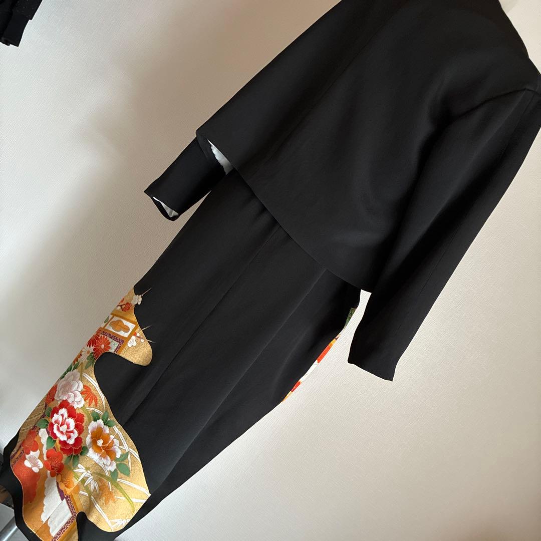 留袖リメイク ボレロ付きワンピース