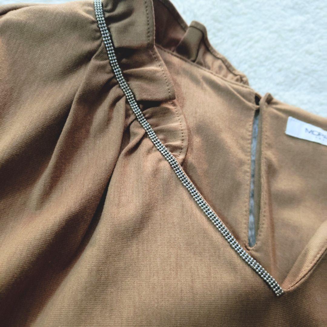 極美品 近年物 MORABITO アシンメトリー ブラウス 38 定価9万円弱