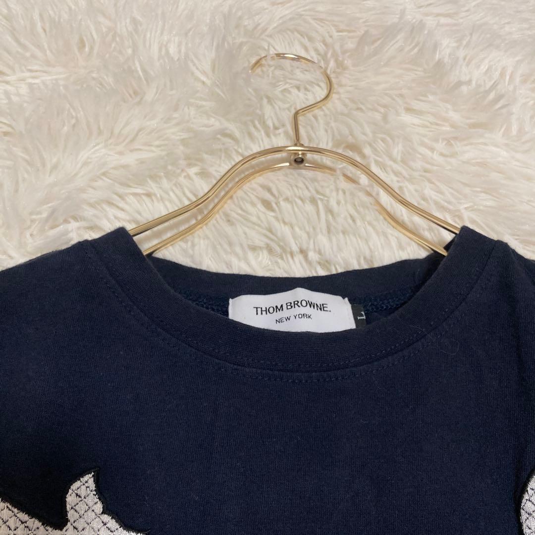 専用THOM BROWNE クジラ柄Tシャツ ネイビー L イラスト 海 鯨