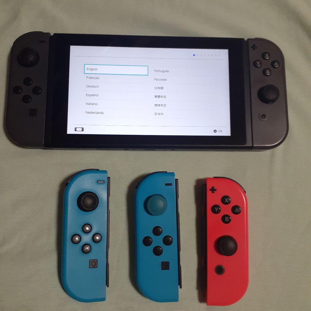 ジャンク！ニンテンドーSwitch本体 純正ジョイコントローラー