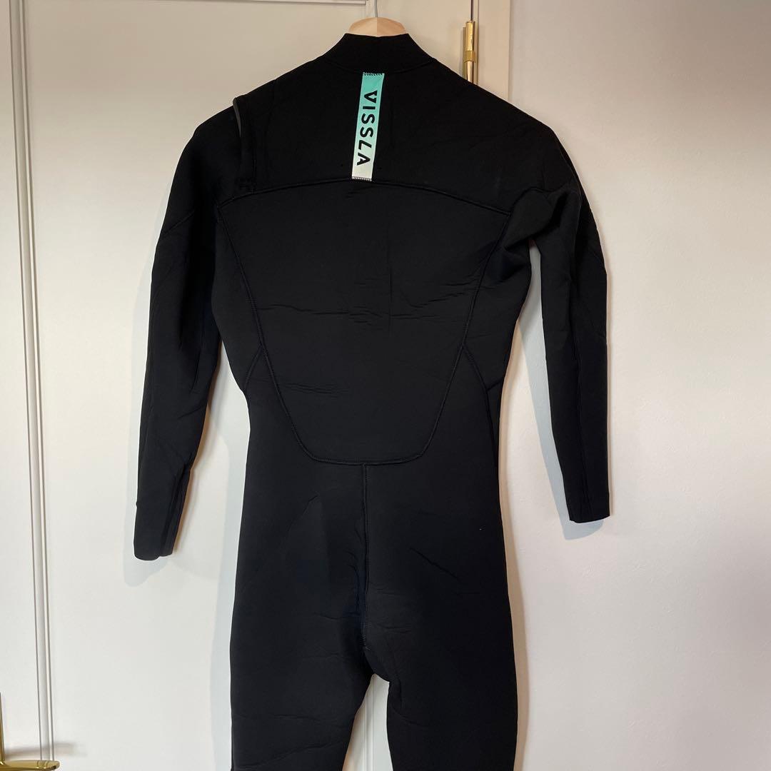 VISSLA ブラック フルスーツ ジッパー付き