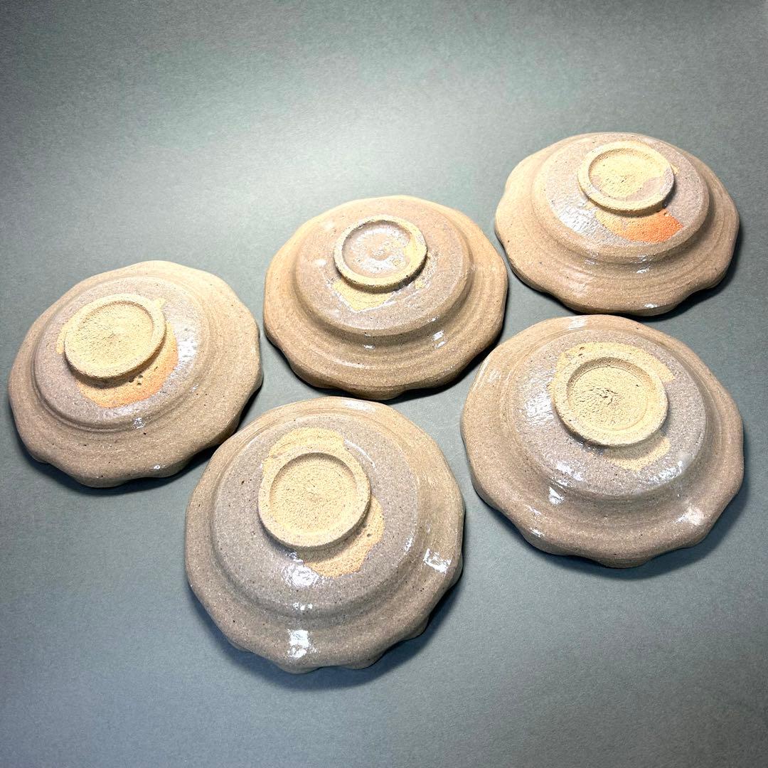 グ*マ様 銘々皿　唐津焼　『太郎右衛門　絵唐津』　中里太郎右衛門　五客　陶器皿