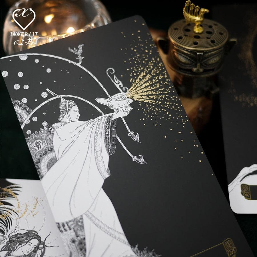 【正規品オラクルカード】墨絵×金箔の静かな美しさ✨幽玄な天空と古代神話のオラクル