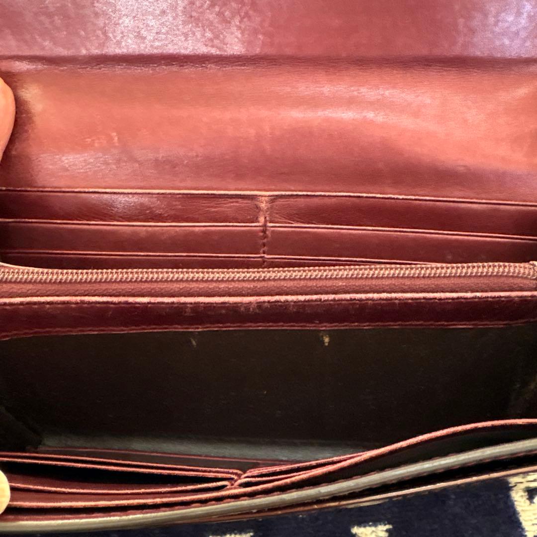 GUCCI GGパターン ボルドー長財布