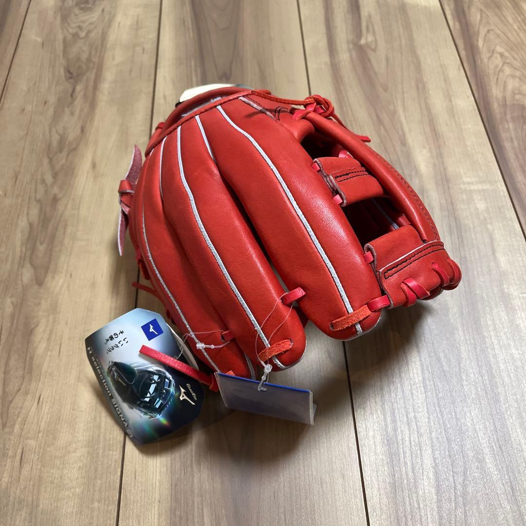 軟式グローブ ミズノ　少年　グローブ　赤