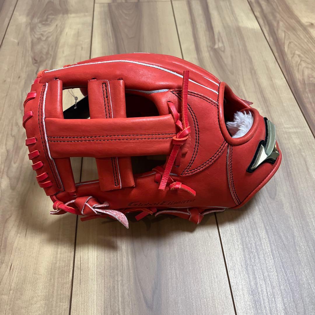 軟式グローブ ミズノ　少年　グローブ　赤