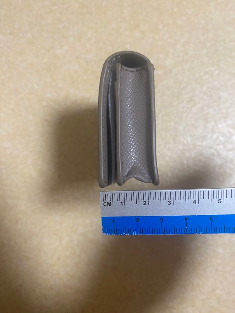 FURLA グレー レザー 名刺入れ