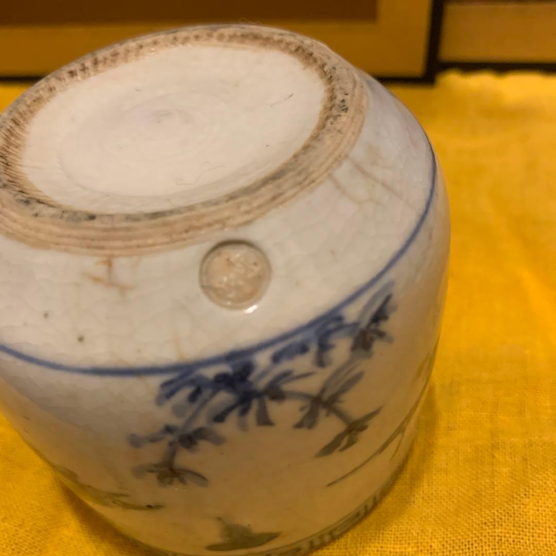 挿し香炉　李朝 染付　アンティーク