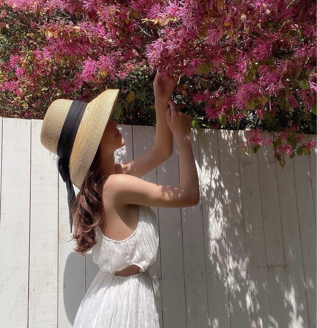 eimyistoire ロングリボン ハット 麦わら帽子 新品未使用