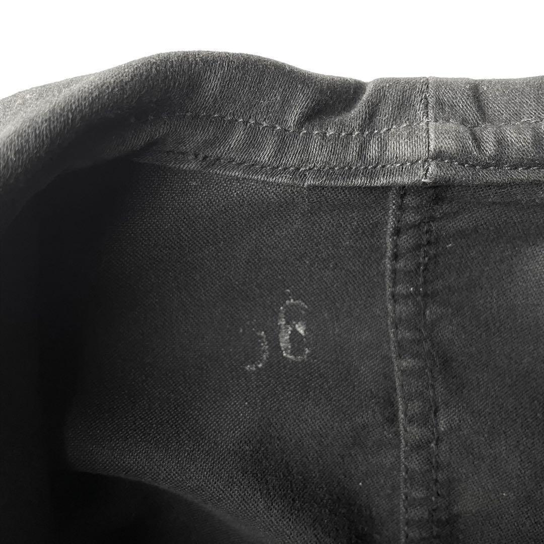 ん*か様 ブラックモールスキンフレンチワークジャケット ユーロワークj46