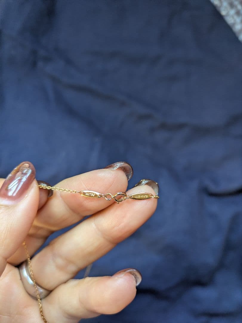 ティファニー バイザヤードネックレス 0.29ct 750 ローズゴールド 美品