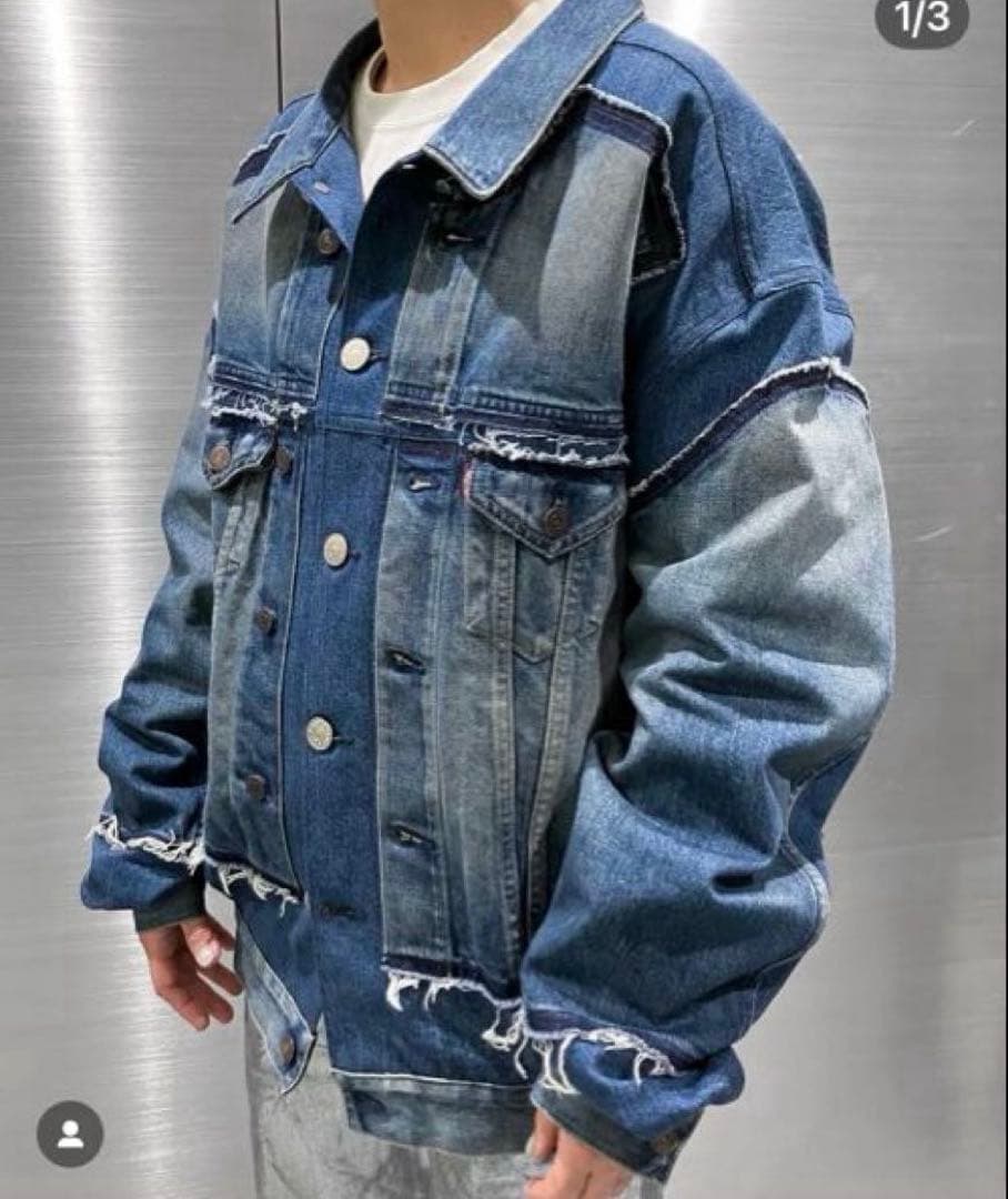 ジュンヤワタナベ リーバイスW ネームデニムジャケット（再構築）