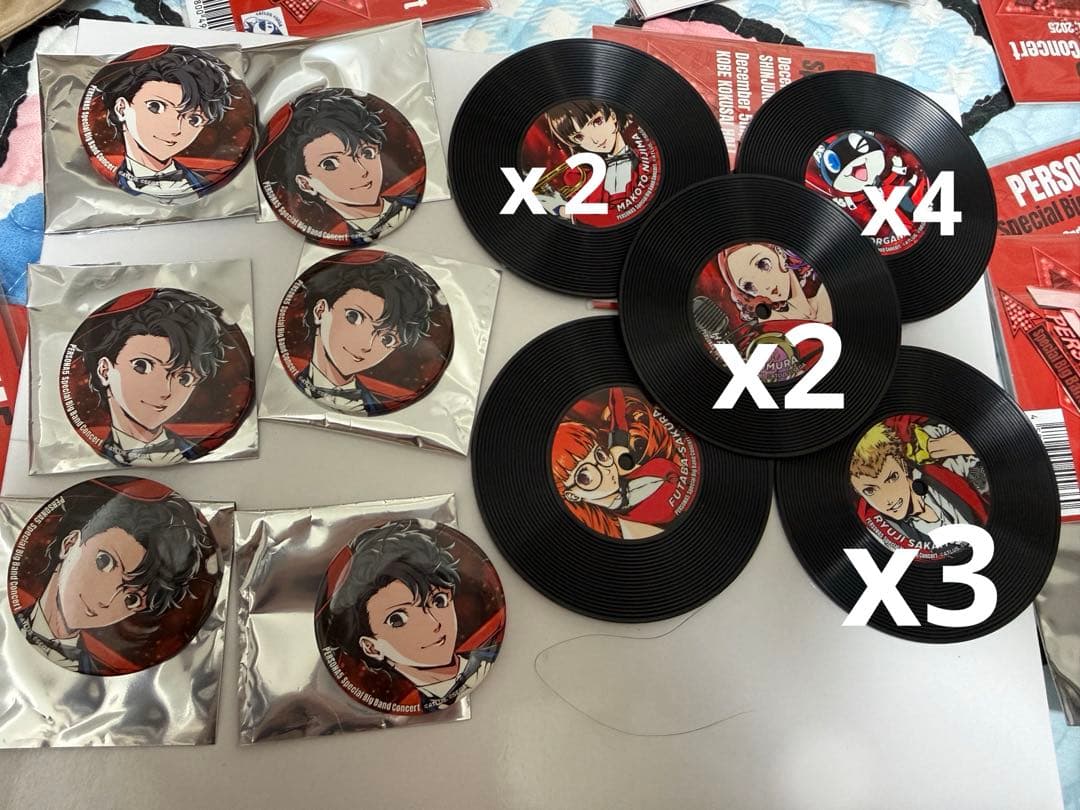 ペルソナ5 ビッグバンドコンサート缶バッジ／コースター まとめ