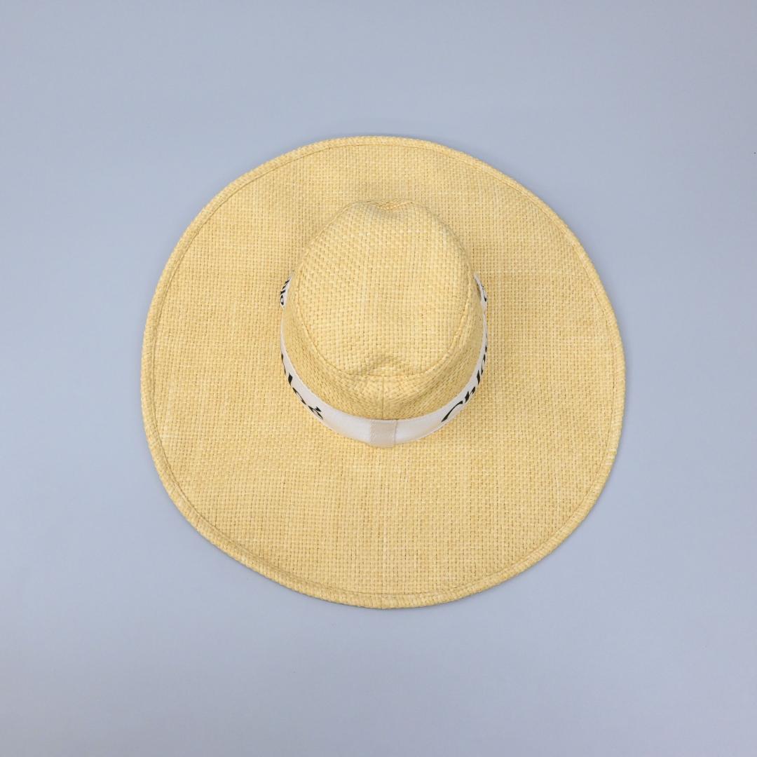 □ 45979★Chloe クロエ 帽子 ラフィア　ハット 麦わら帽子