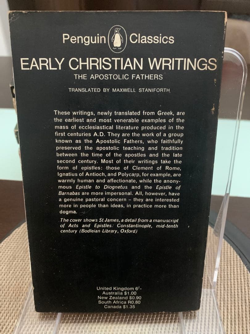 希少　EARLY CHRISTIAN WRITINGS