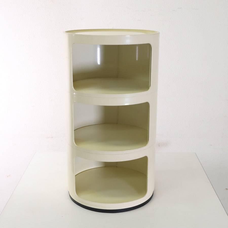 カルテル コンポニビリ ラウンドチェスト 3段 ホワイト アンナ・カステッリ