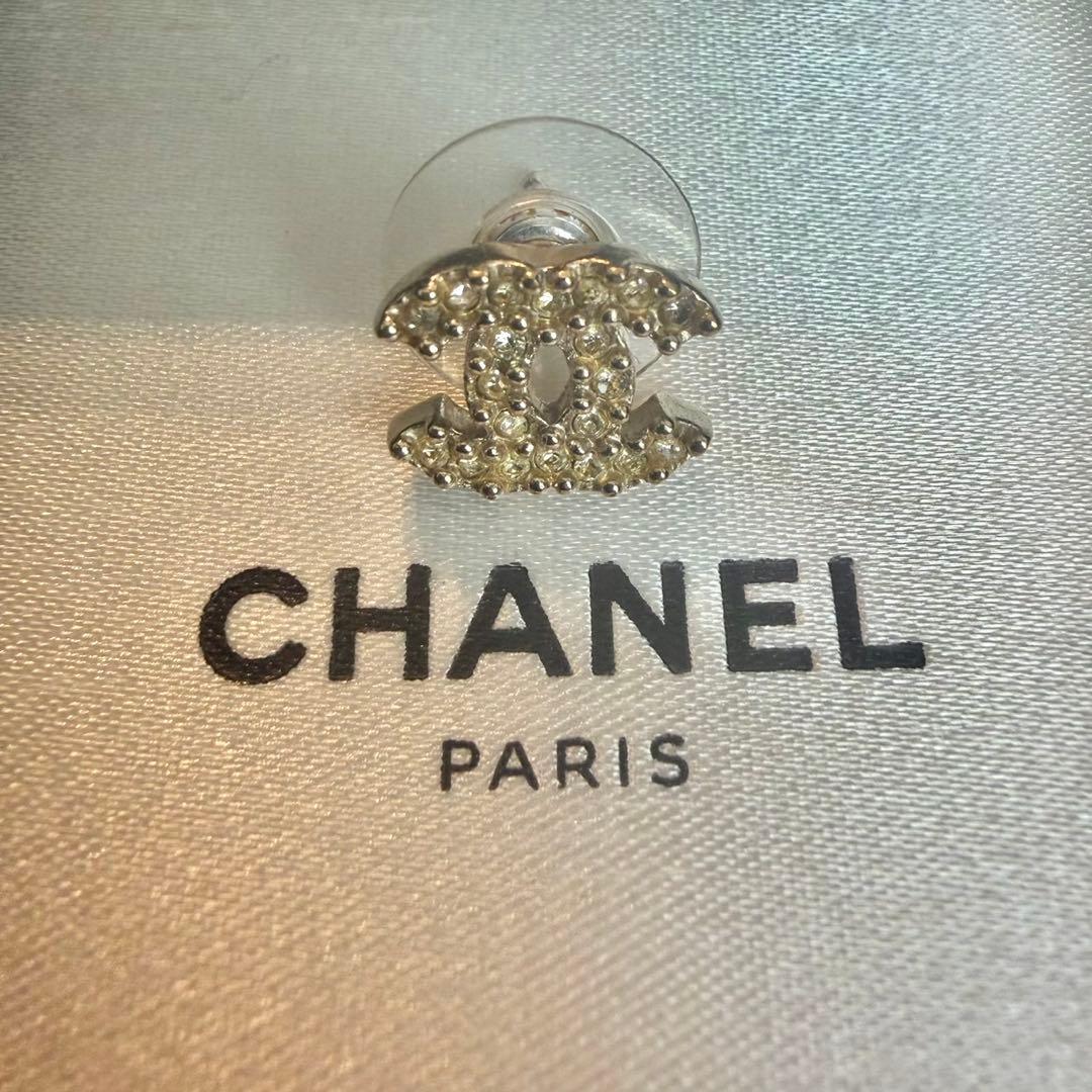CHANEL シャネル ココマーク ピアス 片耳 ゴールド ラインストーン