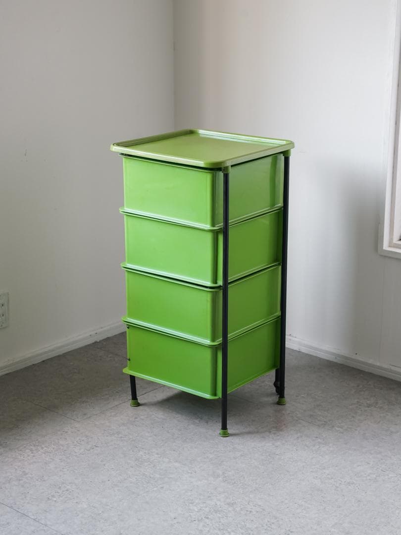 70's SEKISUI PLASTICS 回転キャビネット スペースエイジ