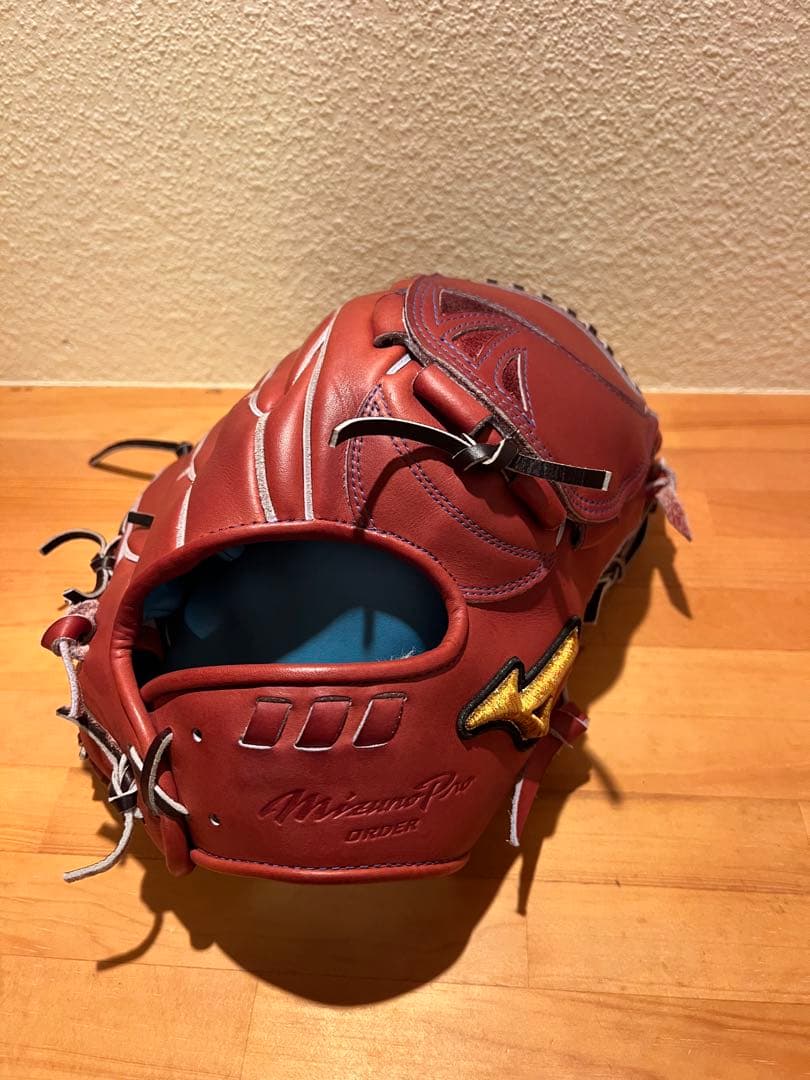 ミズノプロ オーダー 軟式 投手用 グローブ ボルドー 革質良好 即戦力