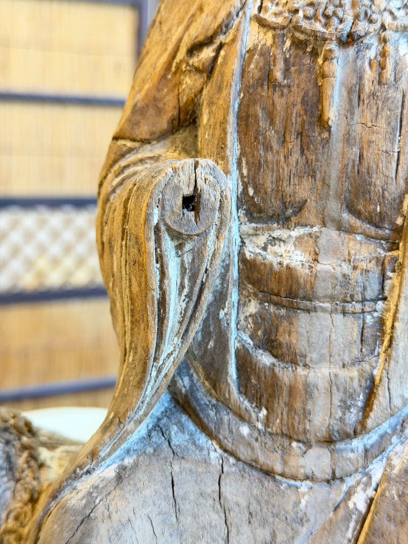 時間限定値下げ仏像　木彫り　年代物