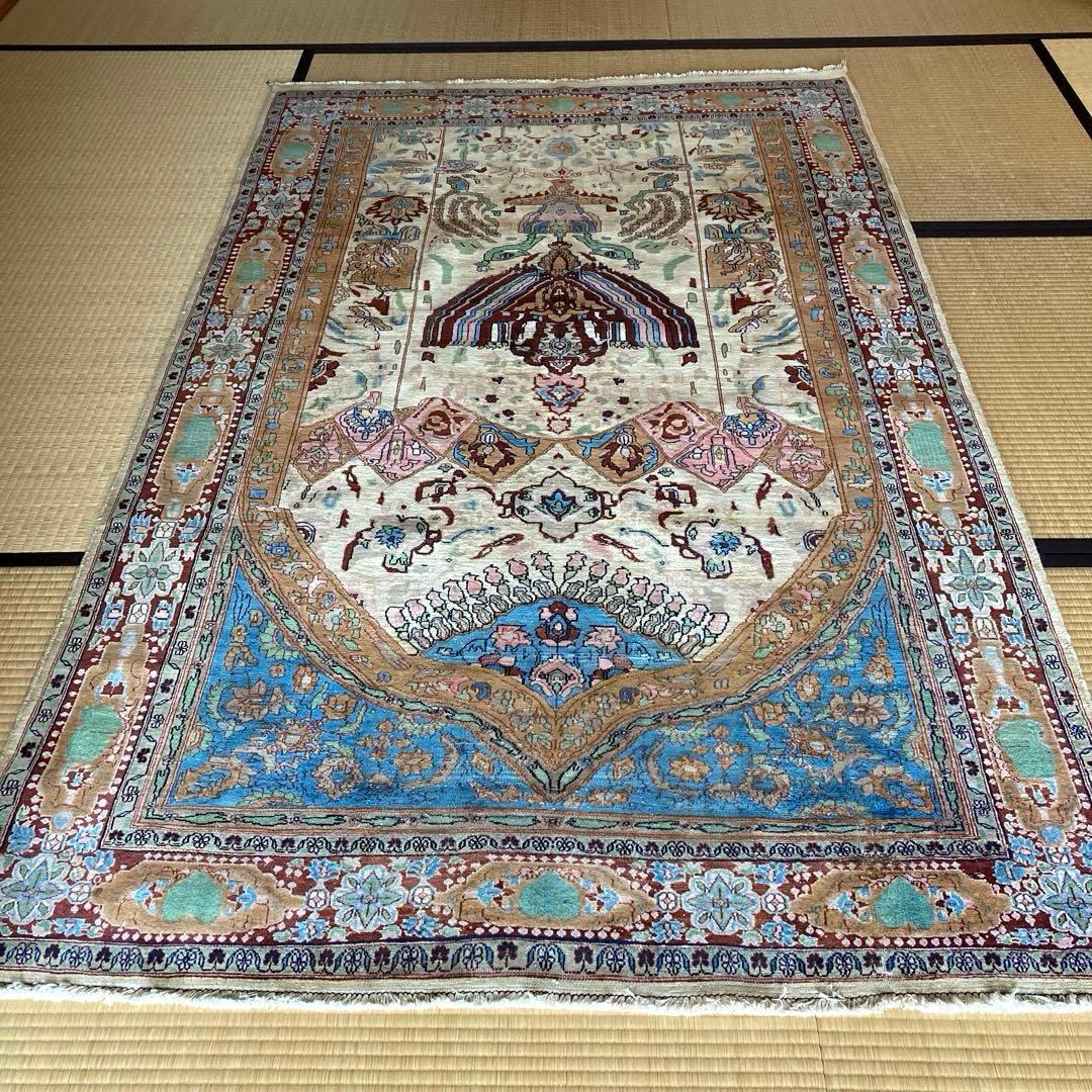 ★ コハク【古着・服中心】★ トライバルラグ　パキスタン　大判　レア