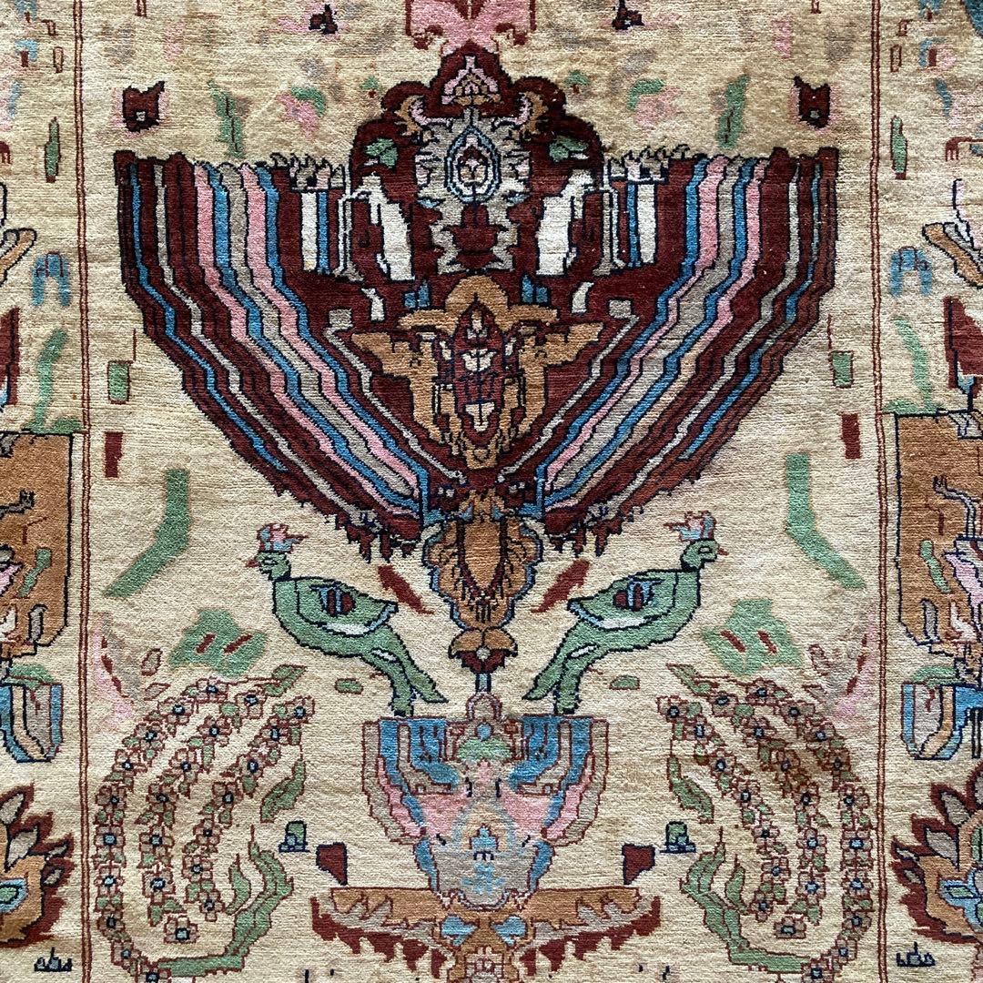 ★ コハク【古着・服中心】★ トライバルラグ　パキスタン　大判　レア