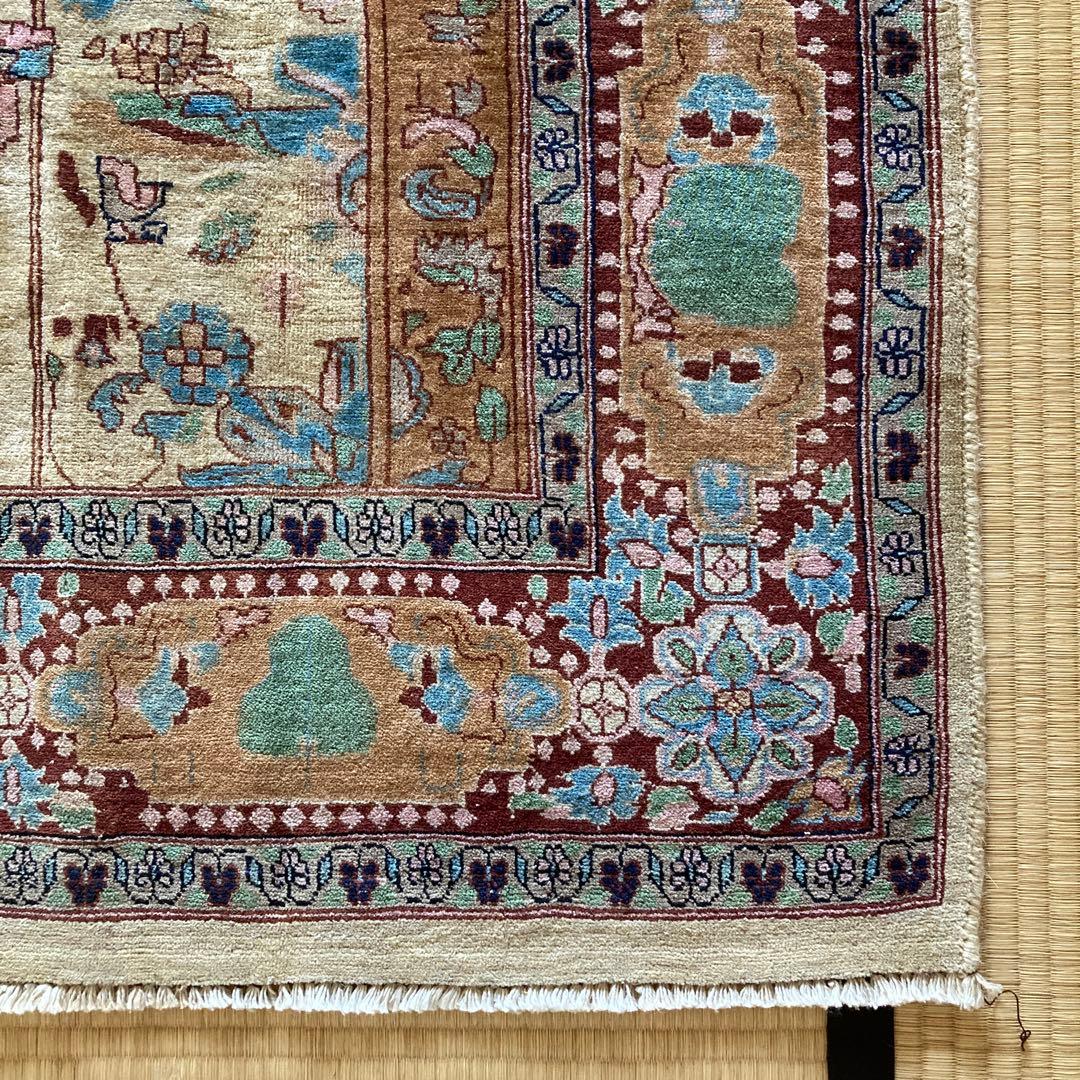 ★ コハク【古着・服中心】★ トライバルラグ　パキスタン　大判　レア