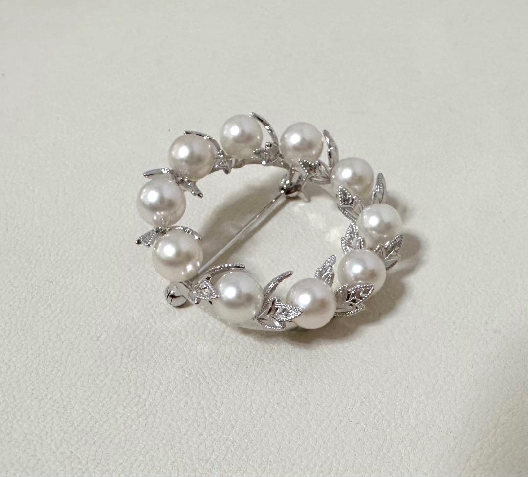 MIKIMOTO アコヤベビーパールブローチ SV