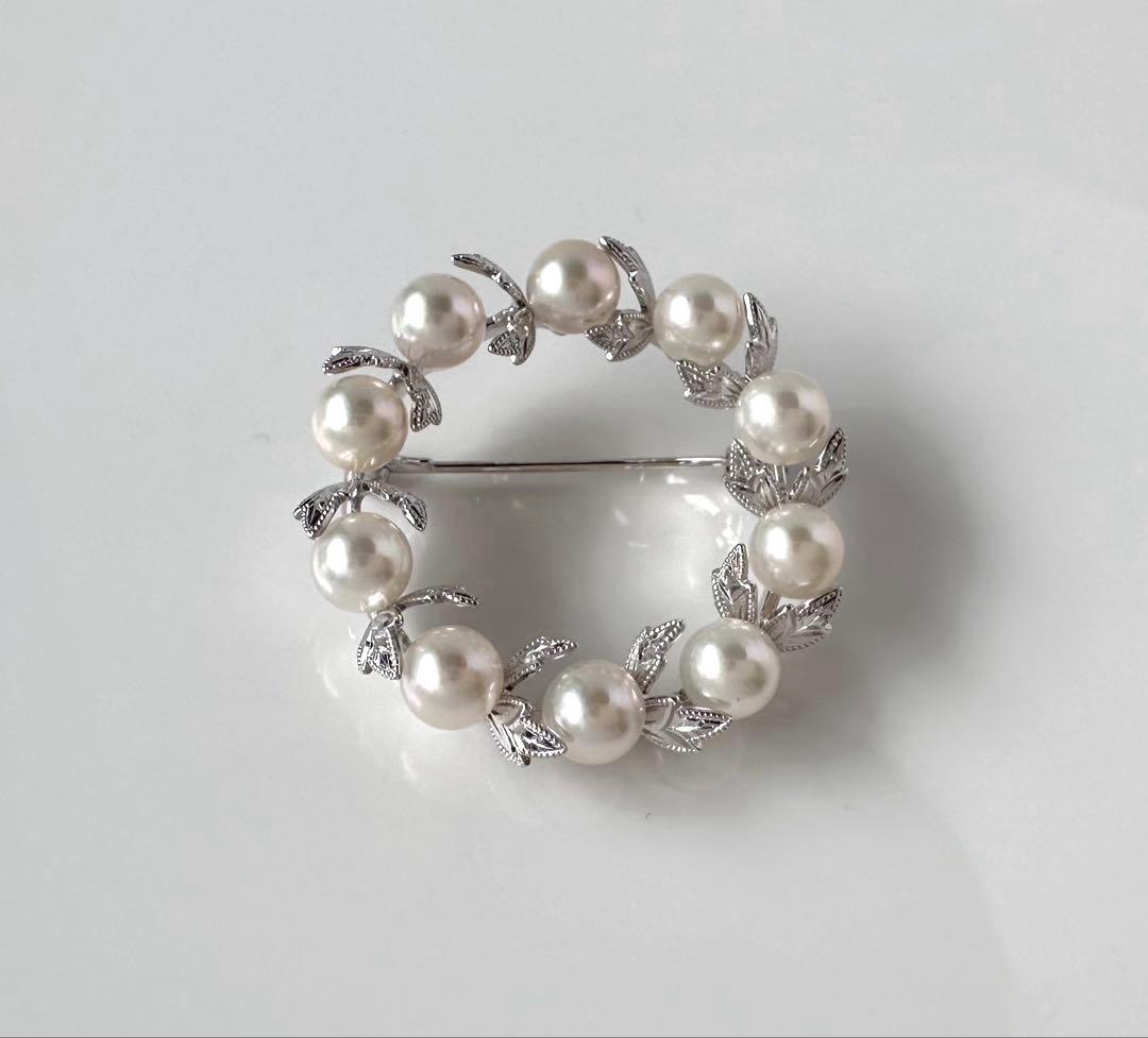 MIKIMOTO アコヤベビーパールブローチ SV