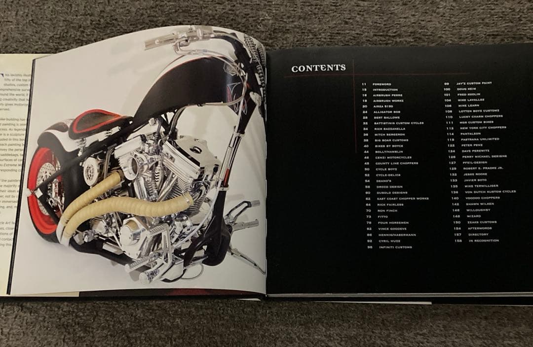 EXTREME MOTORCYCLE ART カスタムバイクのカラーの洋書写真集