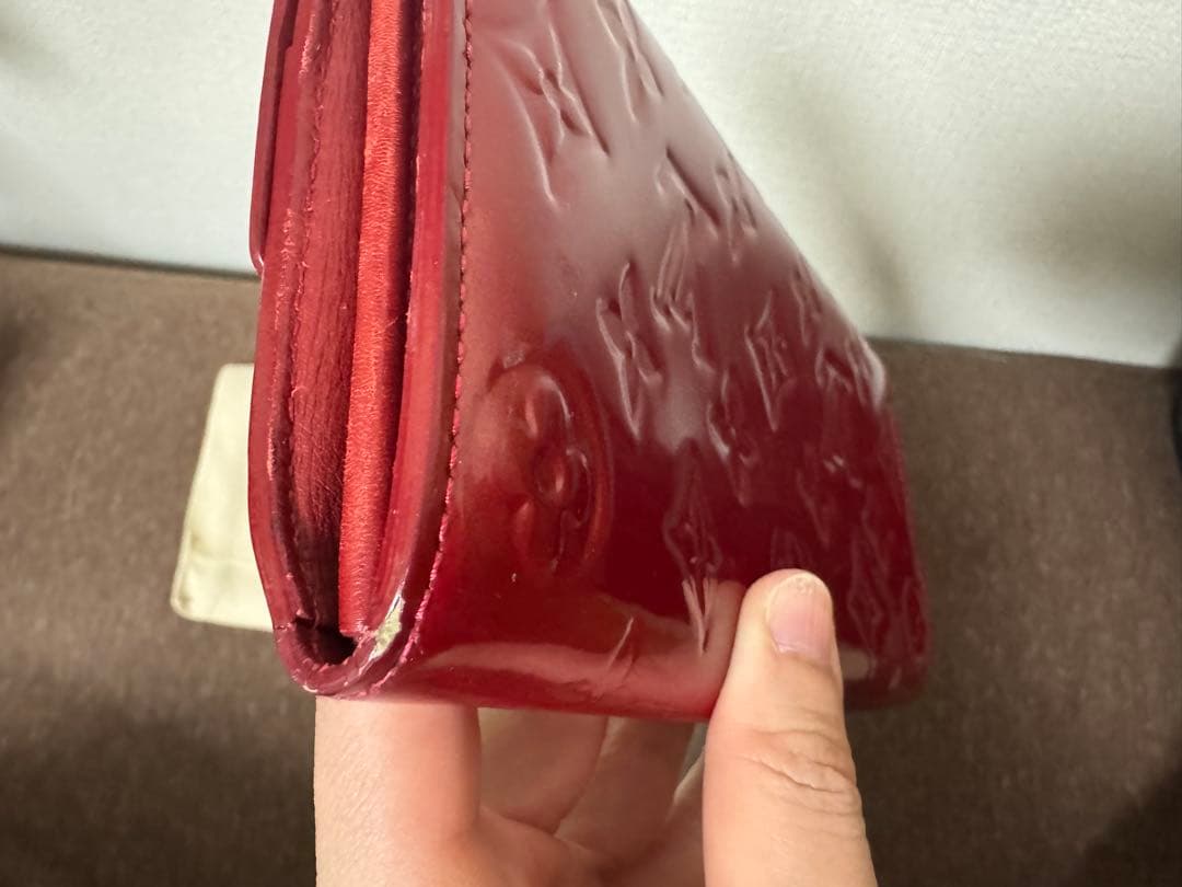 LOUIS VUITTON レッド 長財布 保存袋付き