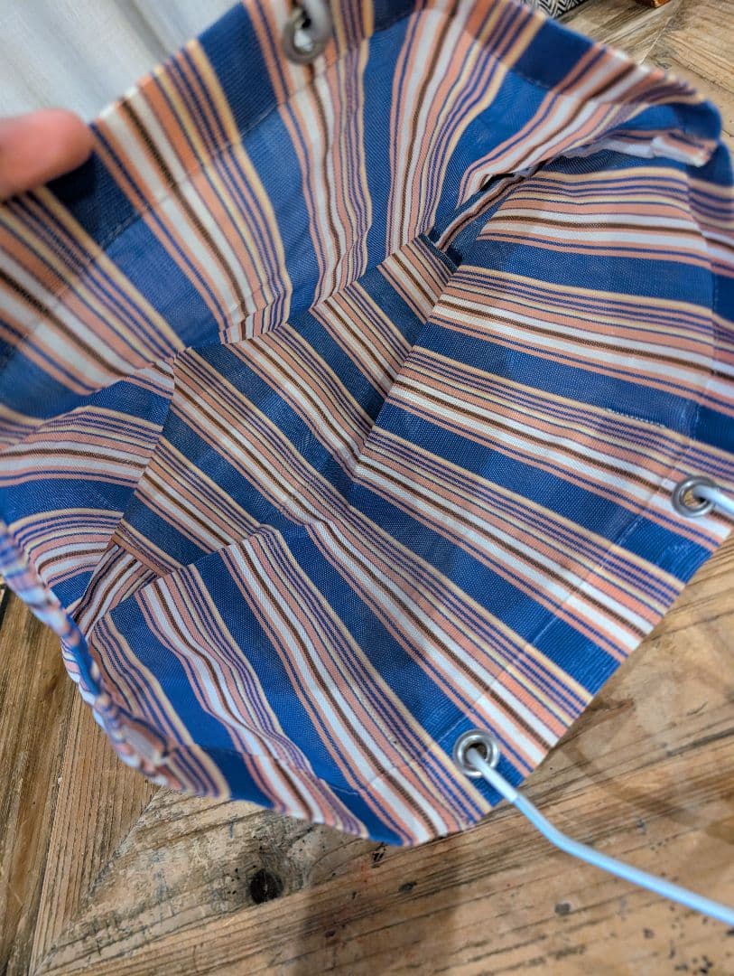 MARNI ストライプ エコバッグ春夏籠バッ