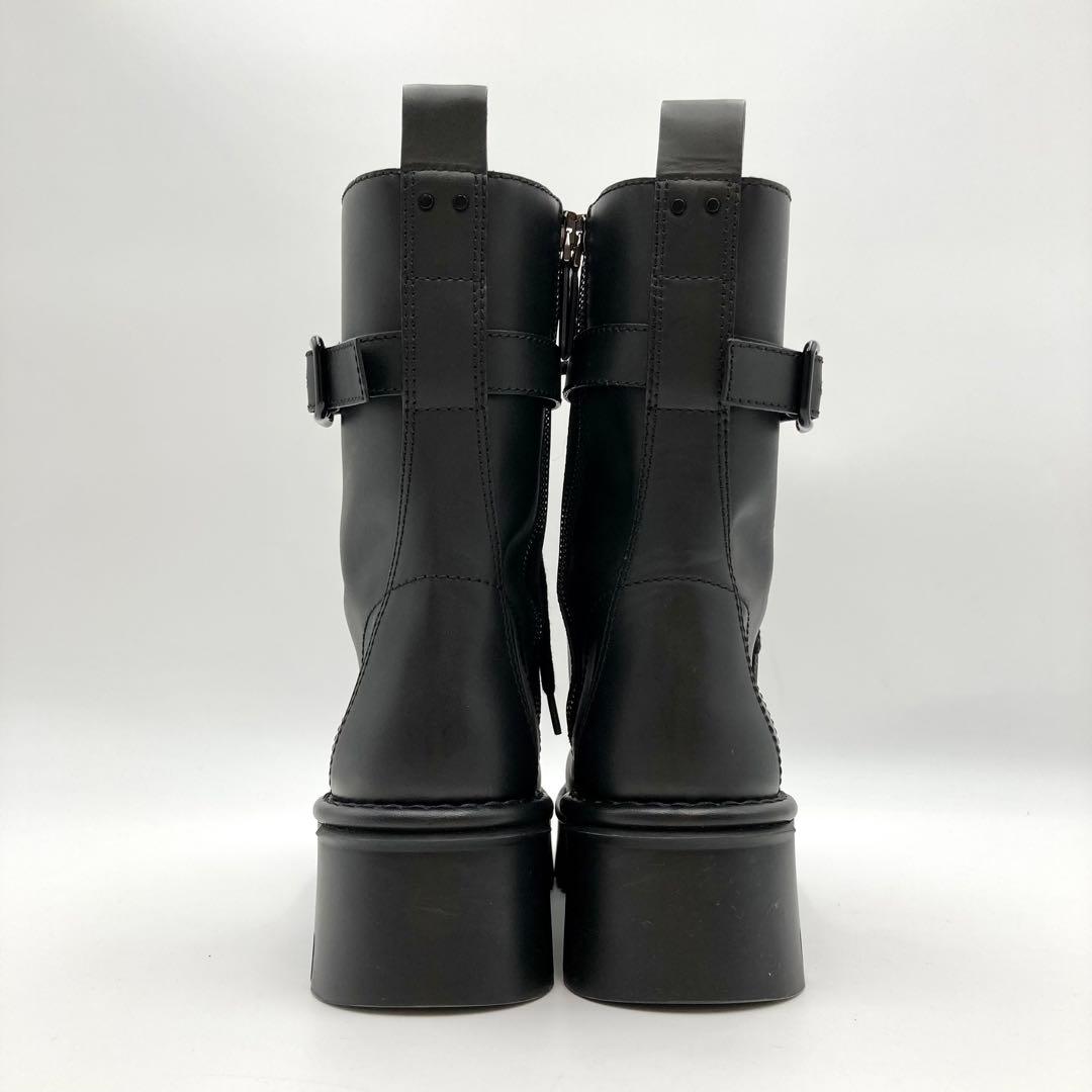 HOLIC✨ ヴァレンティノ キャンプサイト ブーツ 黒 Vロゴ 36.5