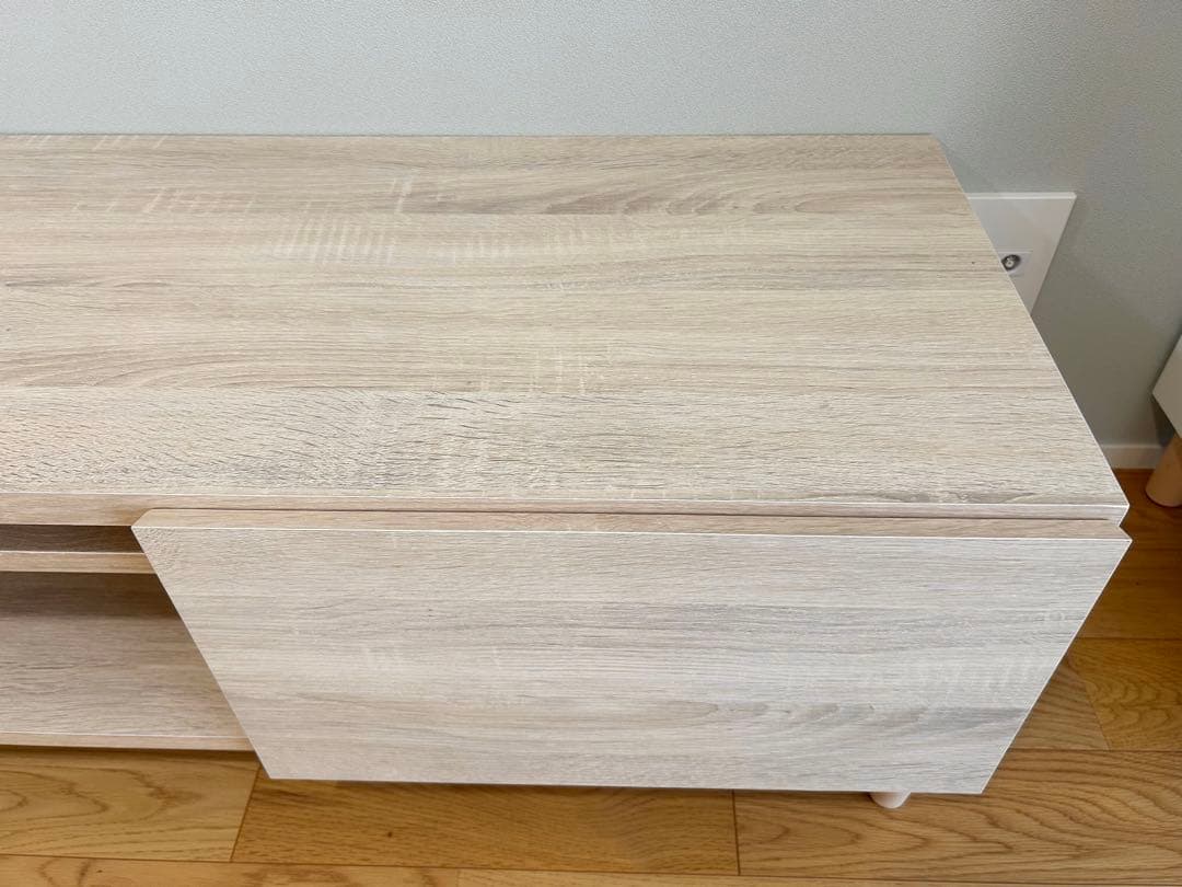 テレビ台 ローボード HELM(ヘルム) 幅148 引き出し付き 白