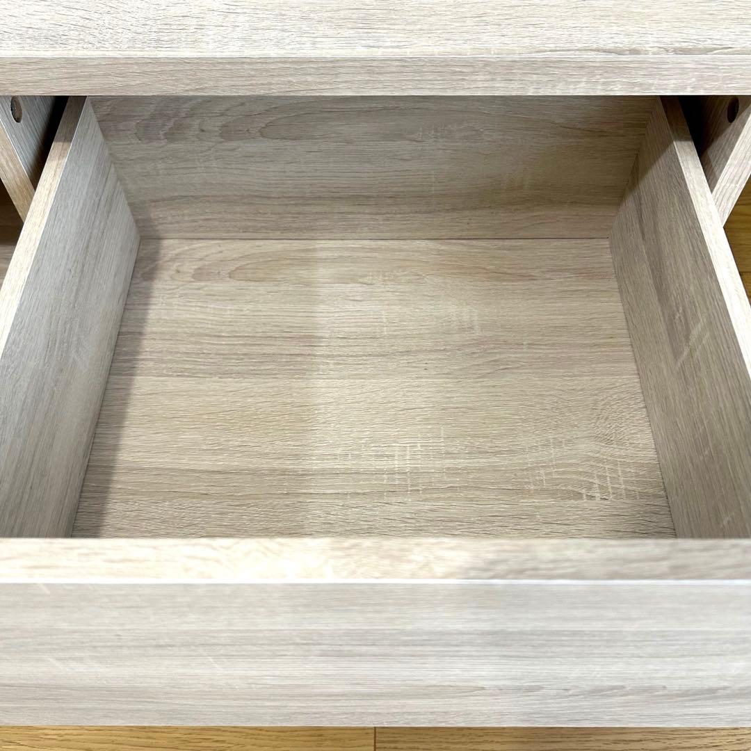 テレビ台 ローボード HELM(ヘルム) 幅148 引き出し付き 白