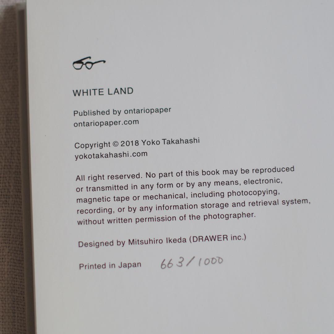 絶版｜WHITE LAND 高橋ヨーコ　写真集　アートブック