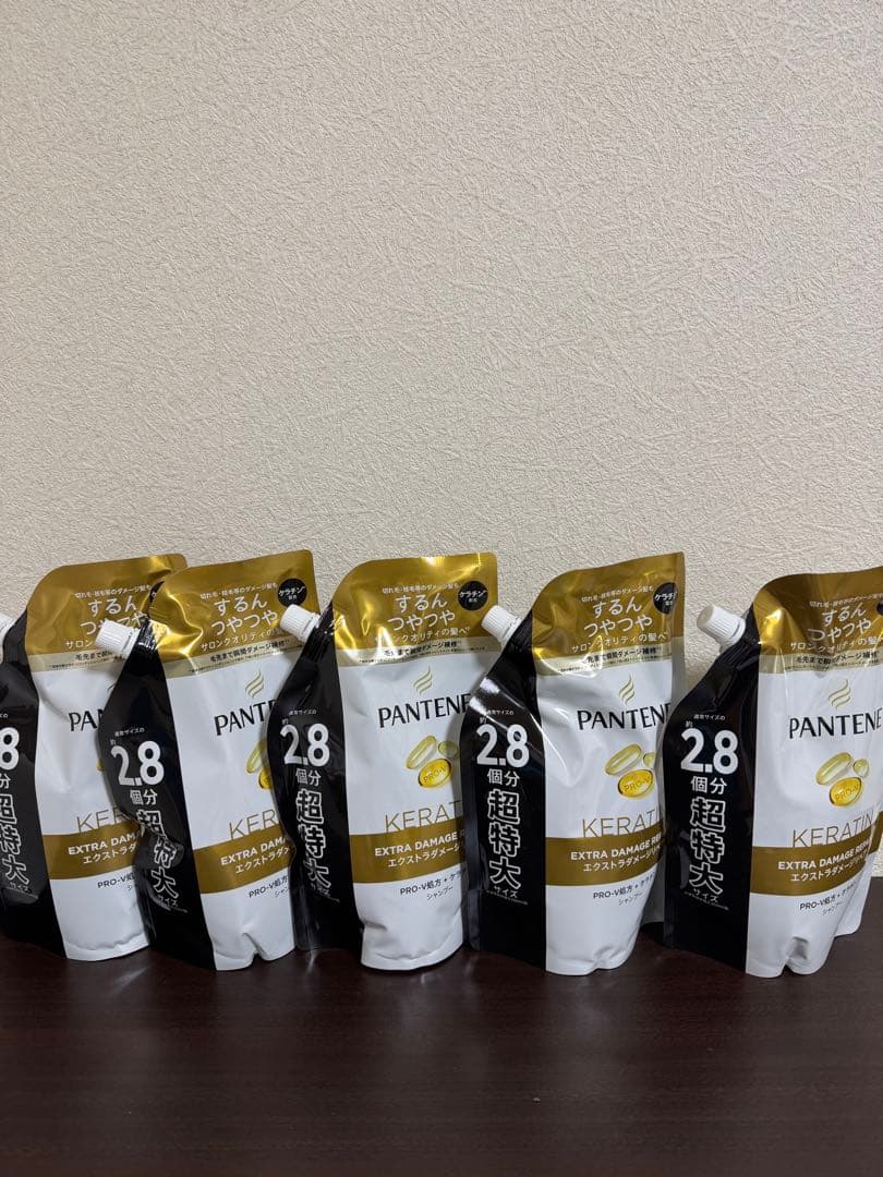 パンテーン　シャンプー・リンス　超詰替特大サイズ2.8個分×5セット