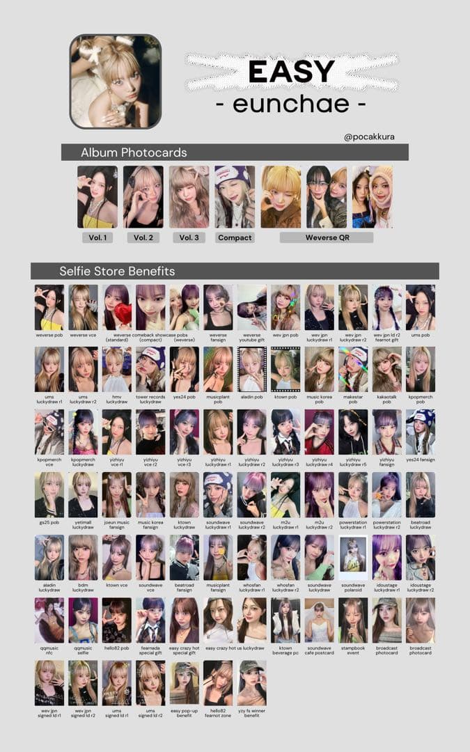 LE SSERAFIM ルセラ EASY サノク トレカ ウンチェ