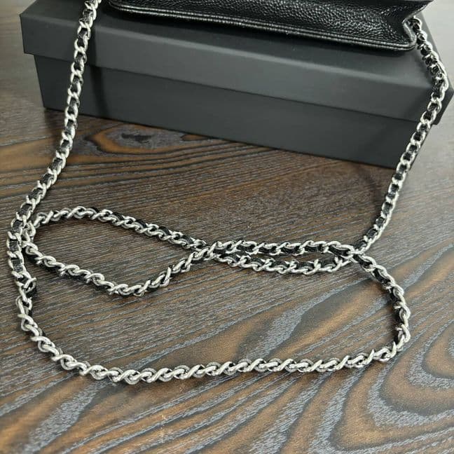 ラムスキン マトラッセ チェーンショルダー バッグ