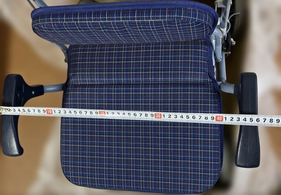 島製作所 シルバーカー ビート　青系チェック柄