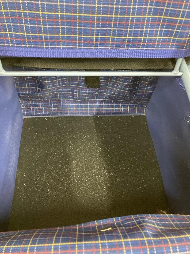 島製作所 シルバーカー ビート　青系チェック柄