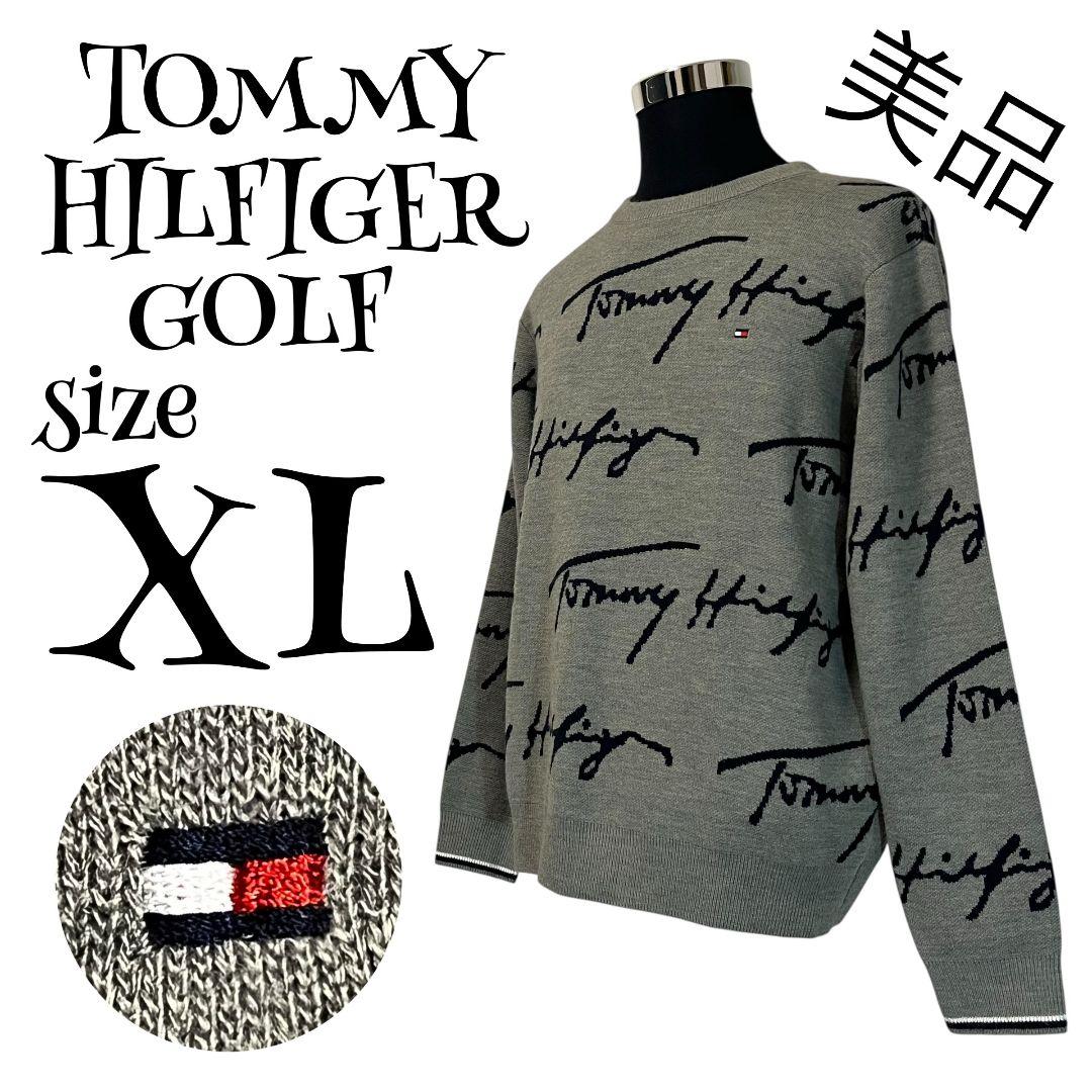 【美品✨️】【XL】  GOLF 総柄 ニット メンズ