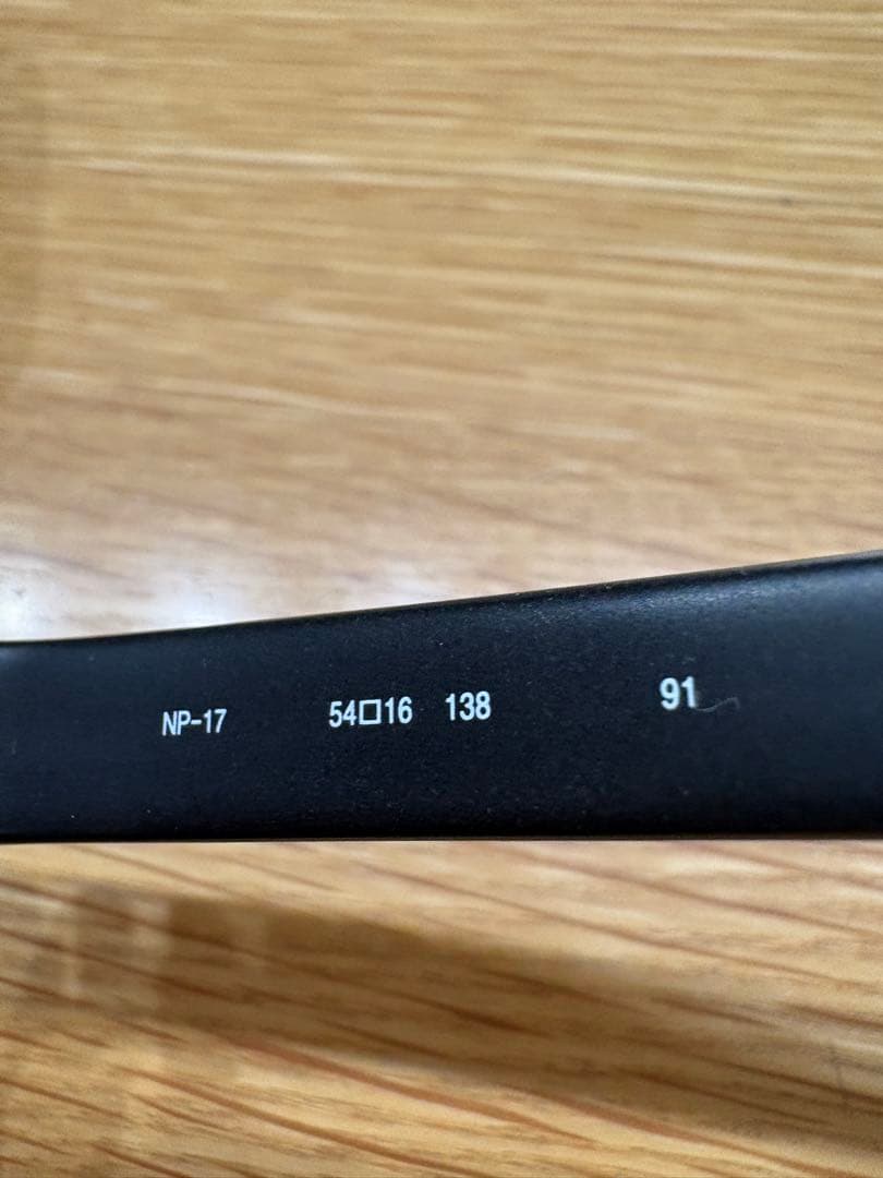 999.9 フォーナインズ　np-17 メガネ　眼鏡　マット　ブラック