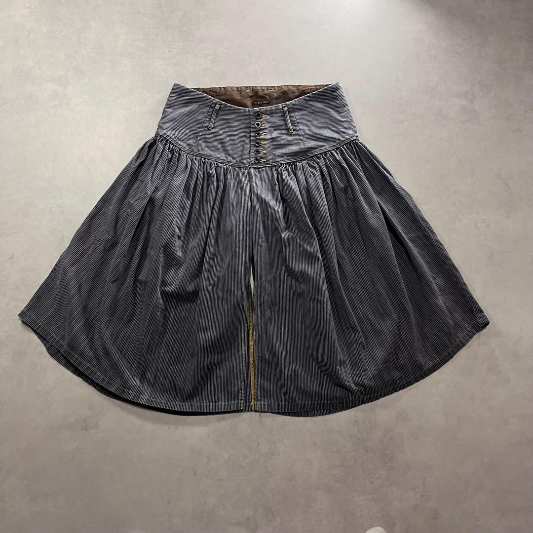 KAPITALヒッコリー アミッシュパンツ スカート キャピタル ガウチョパンツ