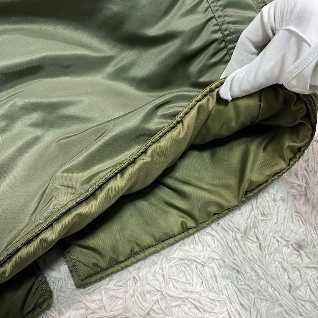 ALPHA アルファ　N-3B ミリタリージャケット L オリーブグリーン