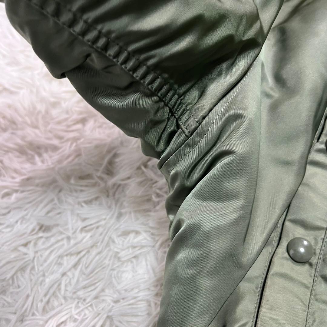 ALPHA アルファ　N-3B ミリタリージャケット L オリーブグリーン