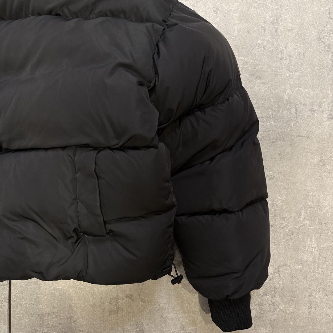 みーこ　ドロールドムッシュ 肉厚 ダウンジャケット 短丈 M 黒 吾亦紅