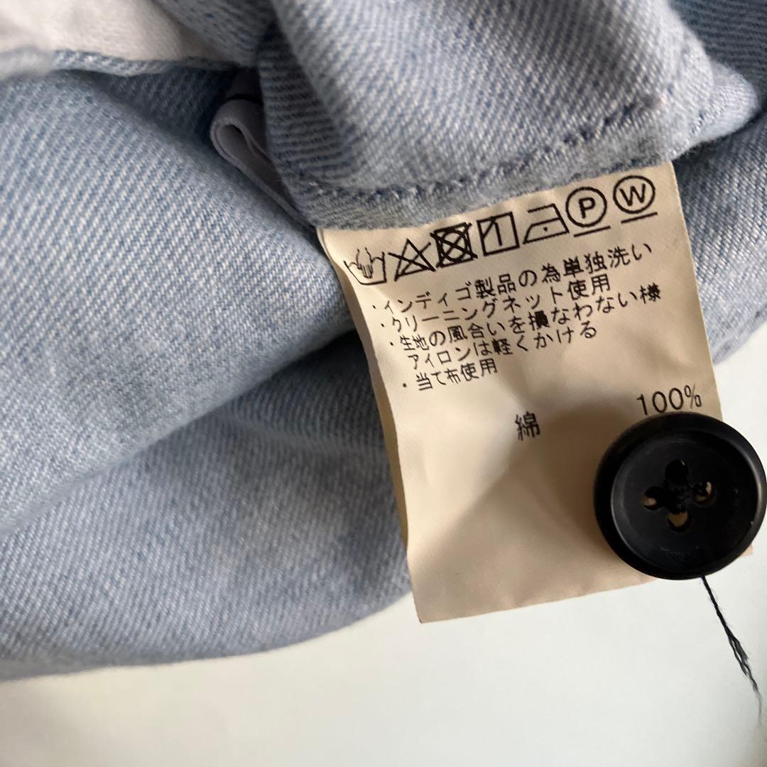 値下げ【美品】ゴーシュ ライトデニム　ノーカラージャケット