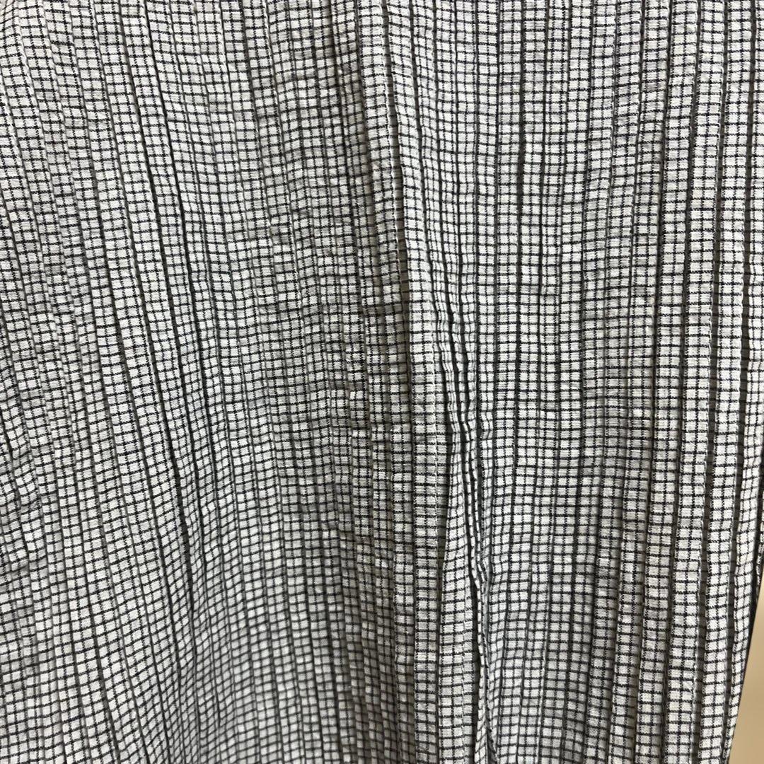 タンタン購入(maison de soil) ドビーチェックフレンチスリーブ