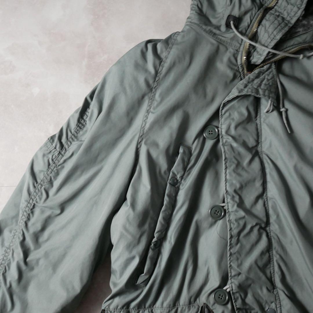 アメリカ軍 70s USA製 N-3B フライトジャケット カーキ M